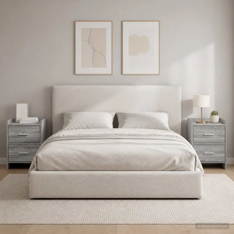 Vidaxl nachtkastjes 2 st grijs sonoma 40 x 30 x 60 cm bewerkt hout
