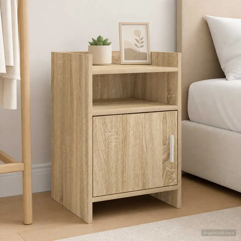 Vidaxl nachtkastjes 2 st sonoma eiken 40 x 36 x 60 cm bewerkt hout