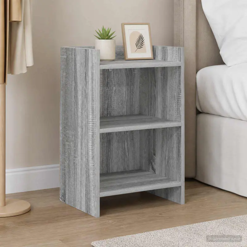 Vidaxl nachtkastjes grijs sonoma 40 x 30 x 60 cm bewerkt hout