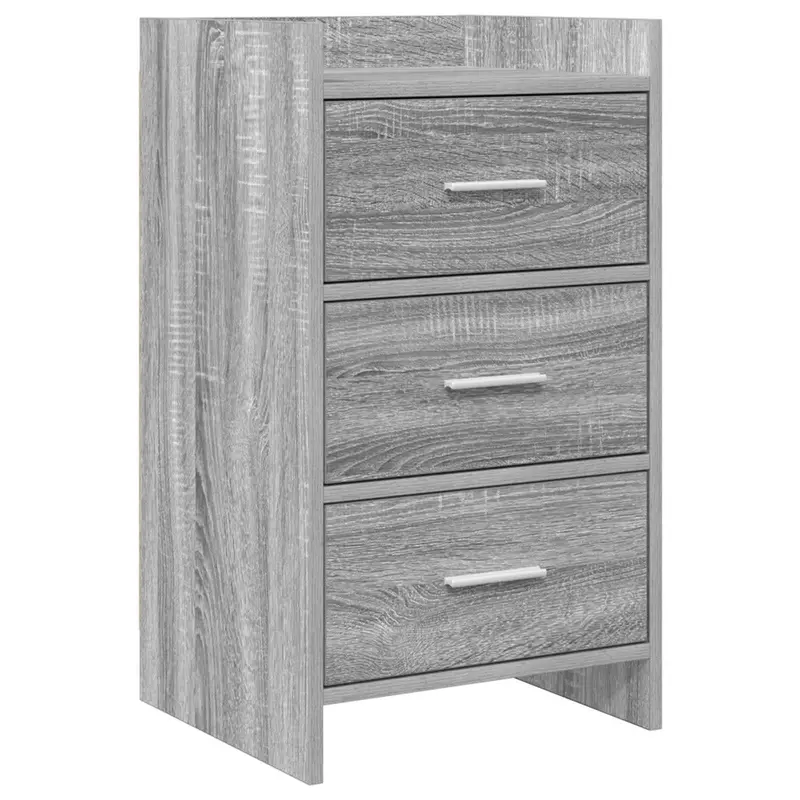 Vidaxl nachtkastjes grijs sonoma 40 x 36 x 70 cm bewerkt hout