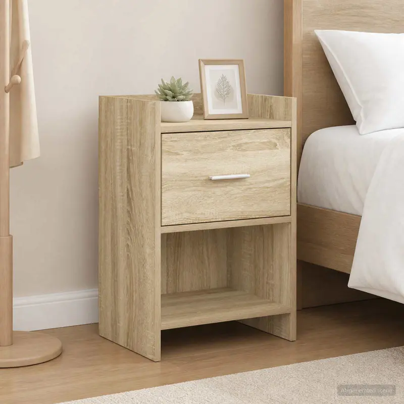 Vidaxl nachtkastjes sonoma eiken 40 x 30 x 60 cm bewerkt hout