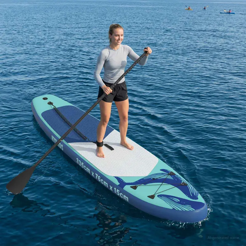 Vidaxl opblaasbaar stand up paddle board hydros 335 x 76 x 15 cm