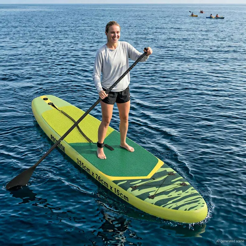 Vidaxl opblaasbaar stand up paddle board poseidon 335 x 76 x 15 cm