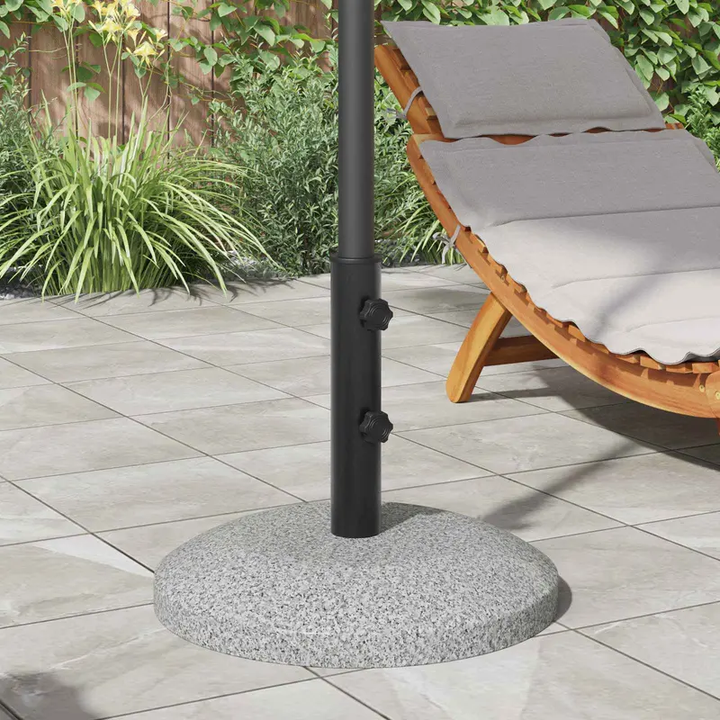 Vidaxl parasol basisbuis 0.6 kg zwart ijzer for 40-50 mm pole
