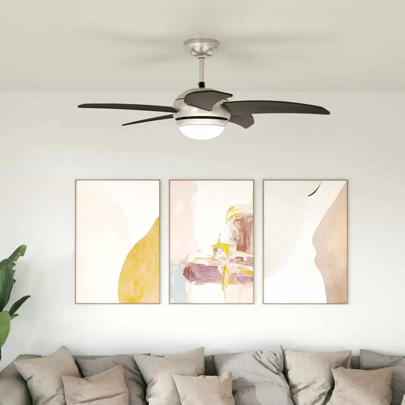 Vidaxl plafondventilator met licht en afstandsbediening ø 110 cm