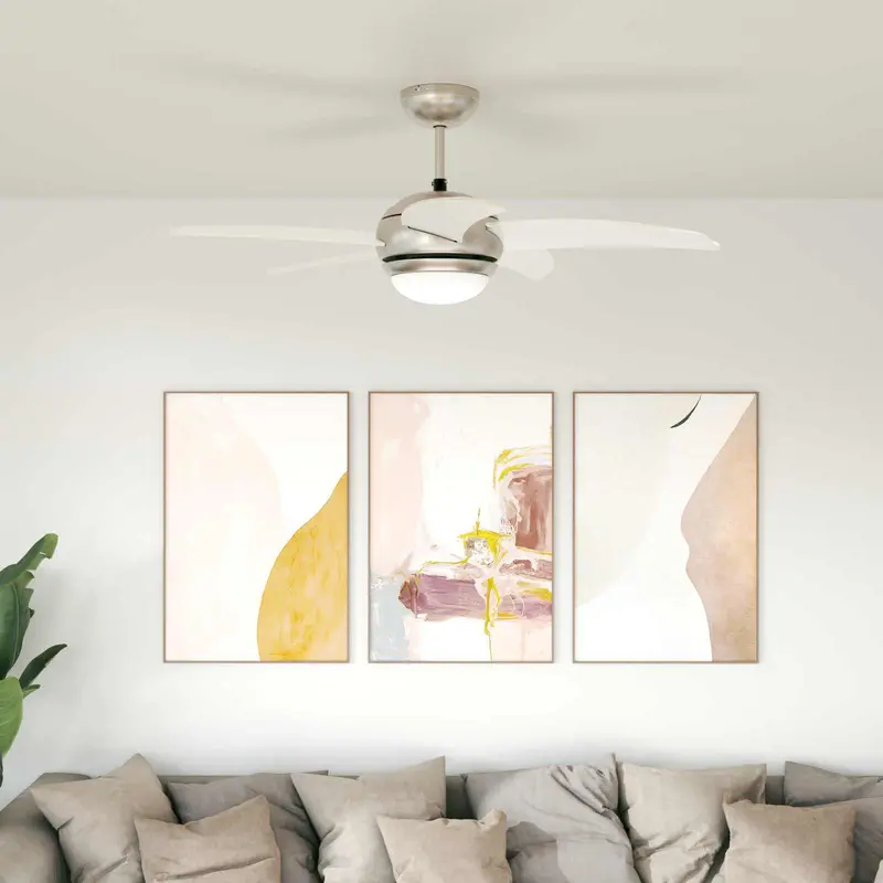 Vidaxl plafondventilator met licht en afstandsbediening ø 110 cm