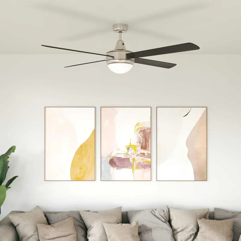Vidaxl plafondventilator met licht en afstandsbediening ø 130 cm