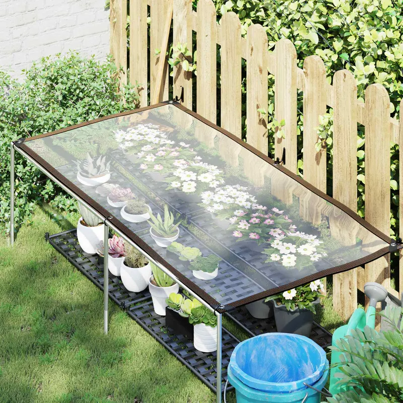Vidaxl plantenhoes doorzichtig 2,5 x 1 m pe