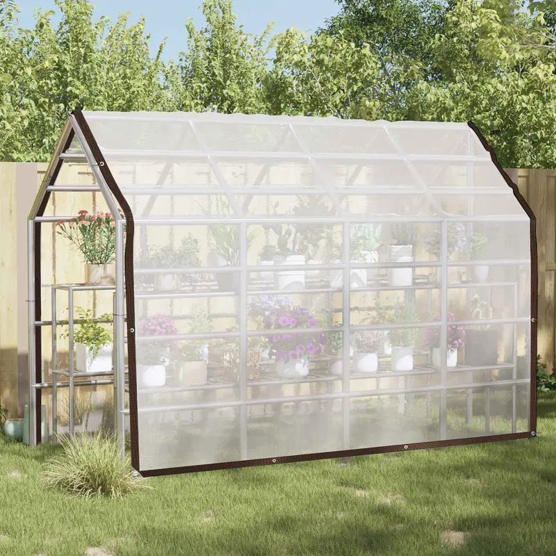Vidaxl plantenhoes doorzichtig 3 x 3 m pe