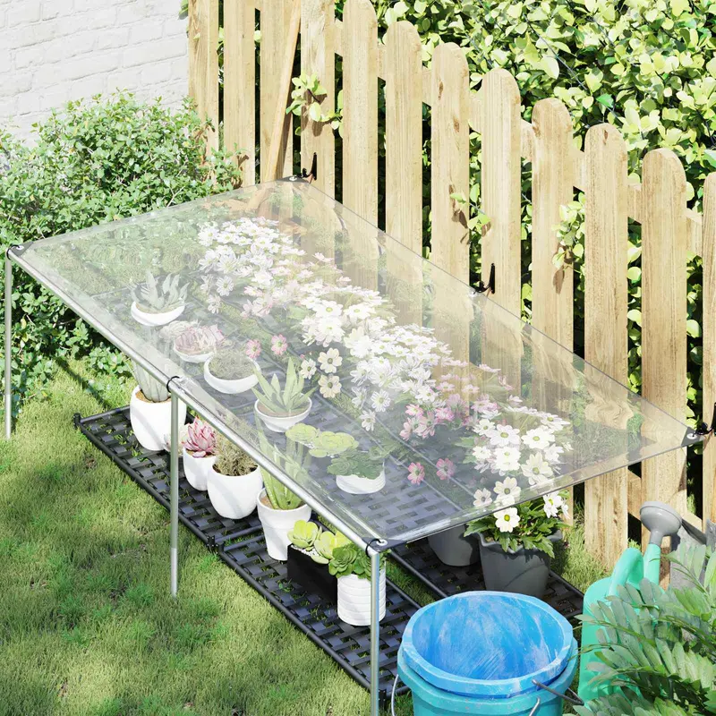 Vidaxl plantenhoes transparant 2,5 x 1 m pe
