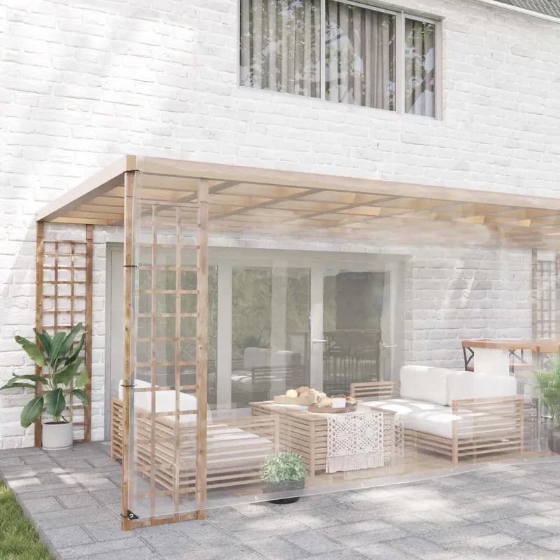 Vidaxl plantenhoes transparant 6 x 12 m pvc