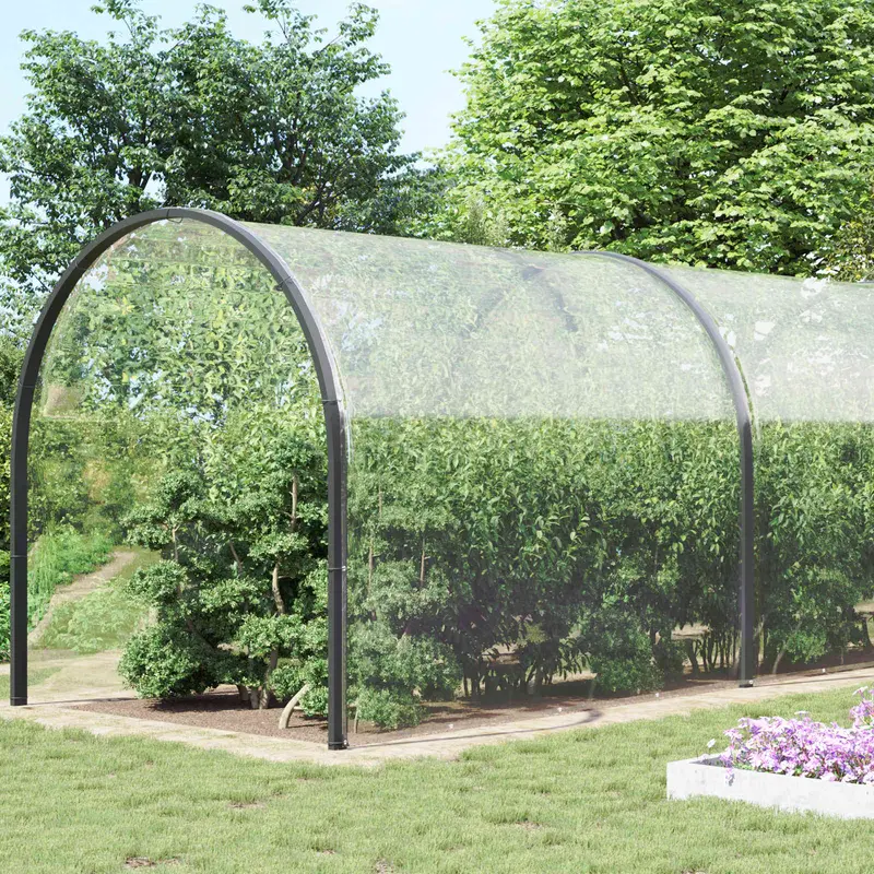 Vidaxl plantenhoes transparant 8 x 8 m pvc