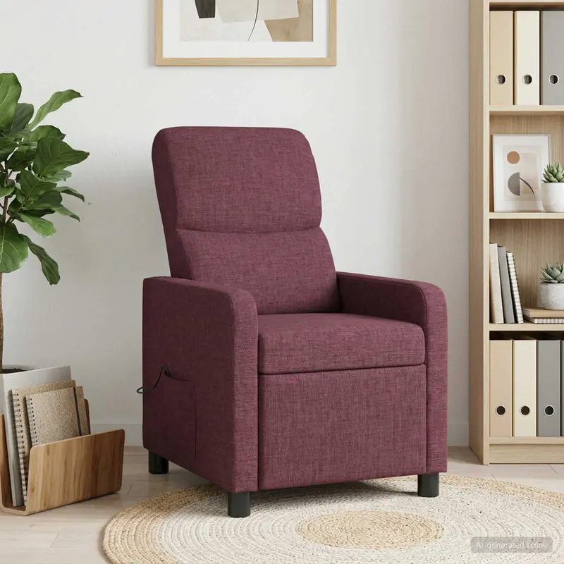 Vidaxl relaxfauteuil paars stof