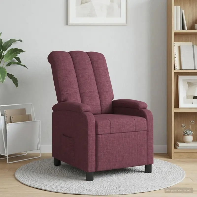 Vidaxl relaxfauteuil paars stof