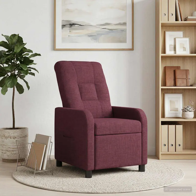 Vidaxl relaxfauteuil paars stof