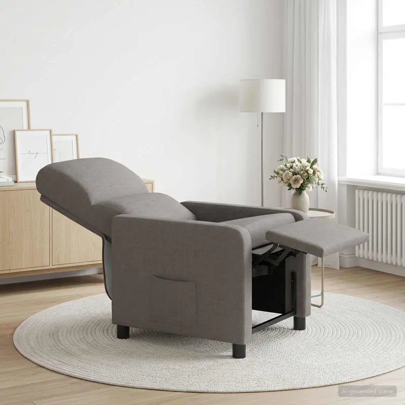 Vidaxl relaxfauteuil taupe