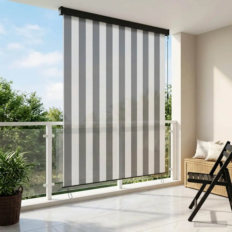 Vidaxl rolgordijn antraciet en wit 180 x 250 cm stof en aluminium