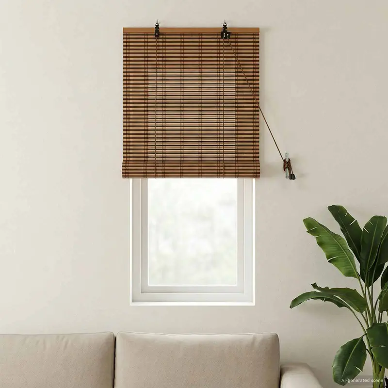 Vidaxl rolgordijn bruin 40 x 160 cm bamboe