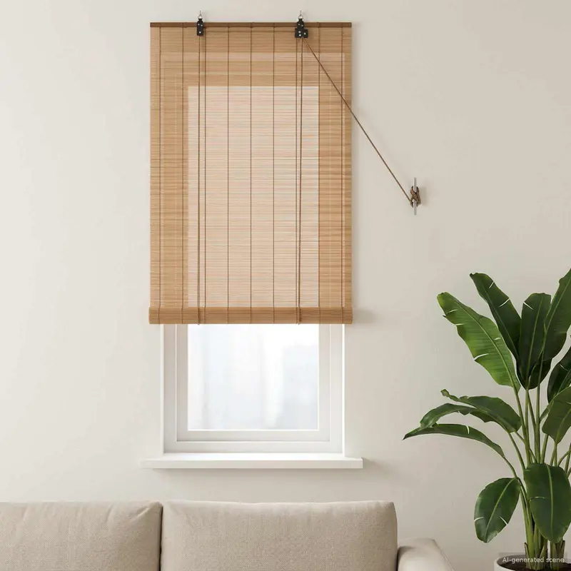 Vidaxl rolgordijn bruin 40 x 160 cm bamboe