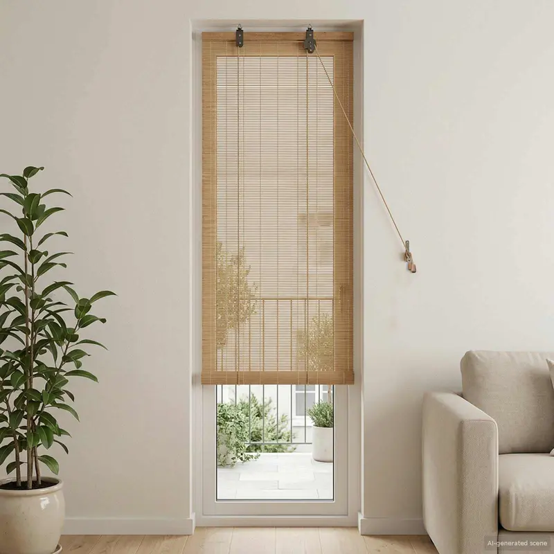 Vidaxl rolgordijn bruin 40 x 220 cm bamboe