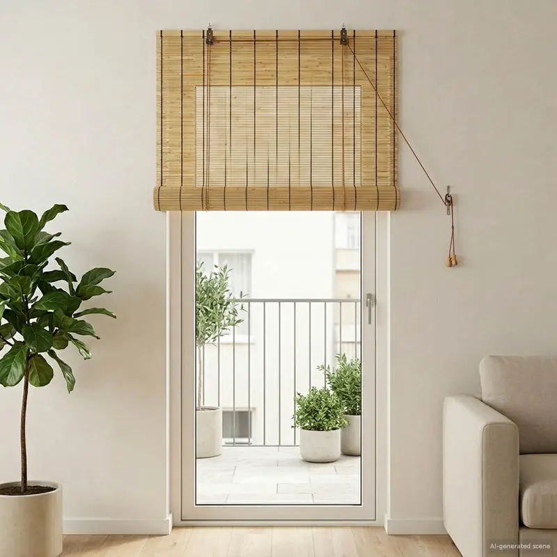 Vidaxl rolgordijn naturel 100 x 220 cm riet