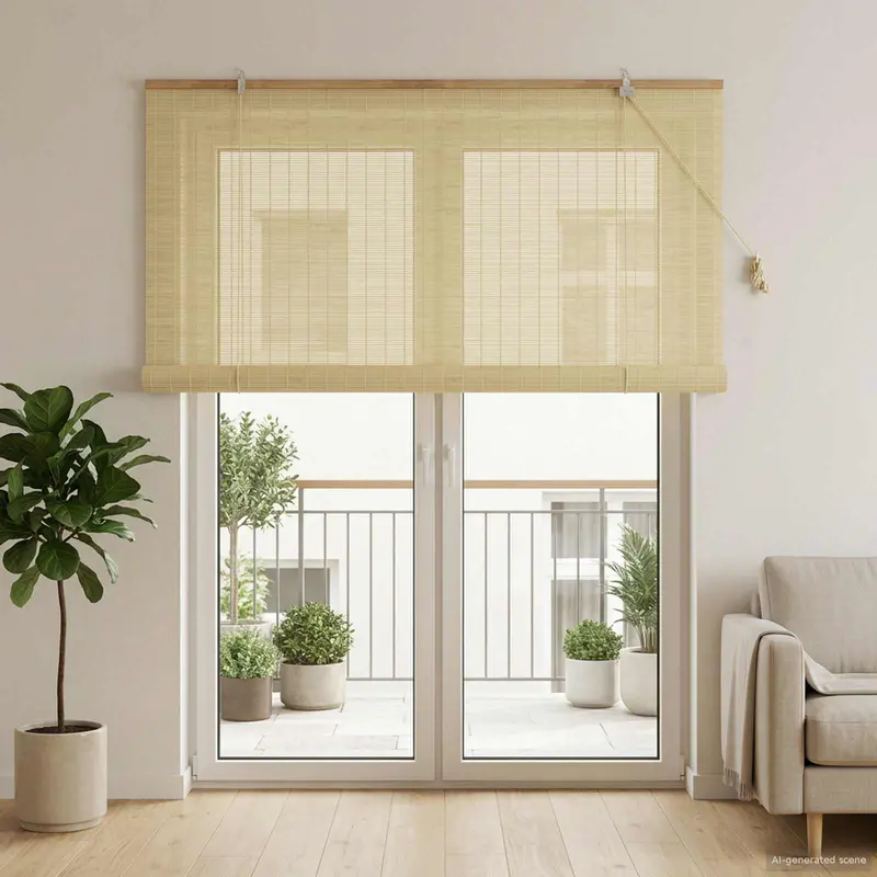 Vidaxl rolgordijn naturel 130 x 220 cm bamboe