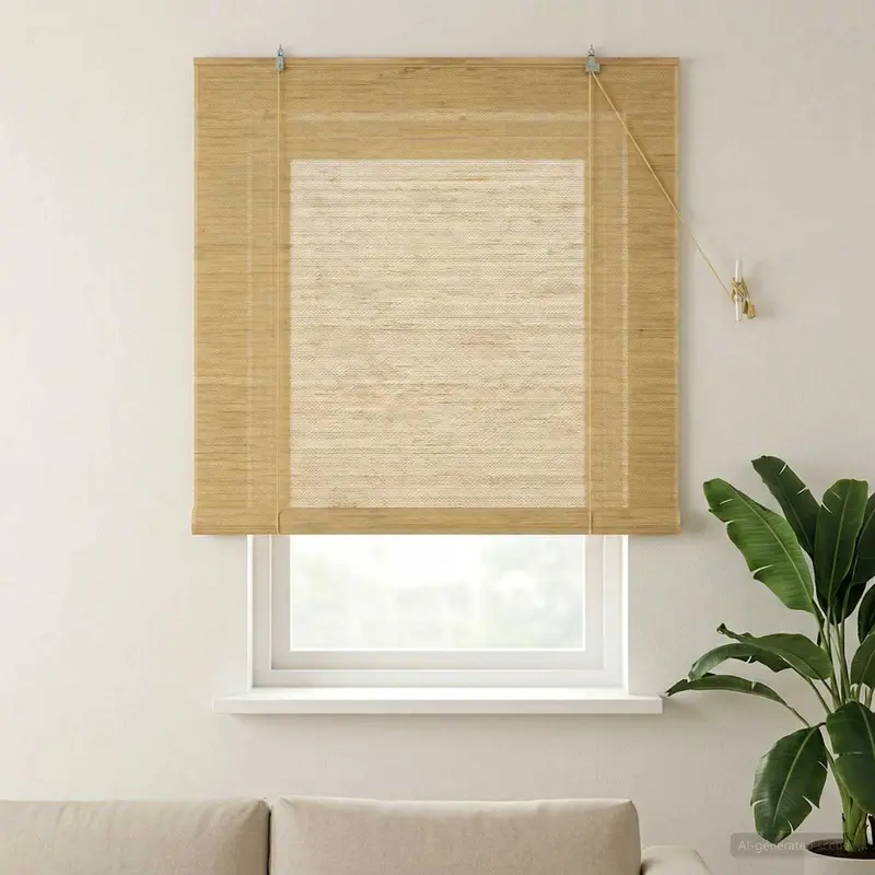 Vidaxl rolgordijn naturel 140 x 160 cm bamboe