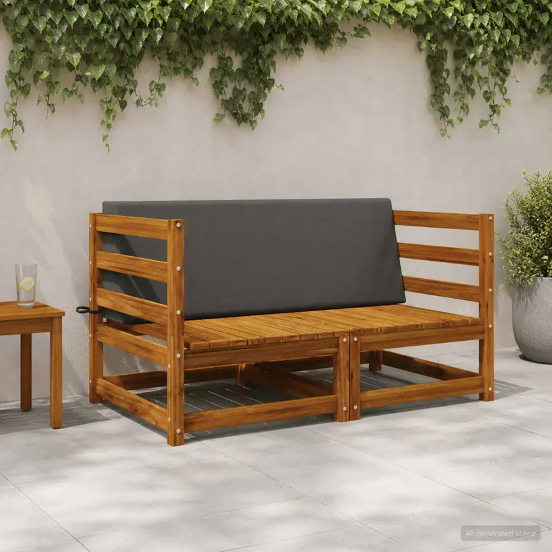 Vidaxl rugkussen soest 100% polyester antraciet 120 x 20 x 40 cm