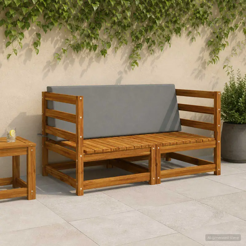 Vidaxl rugkussen soest 100% polyester grijs 120 x 20 x 40 cm