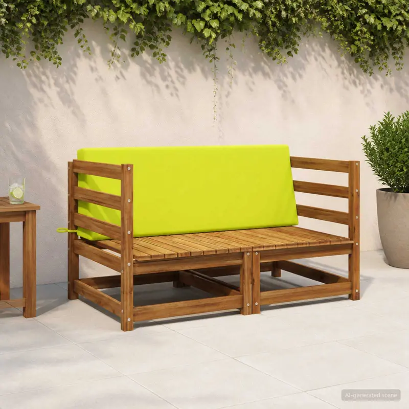 Vidaxl rugkussen soest 100% polyester heldergroen 120 x 20 x 40 cm