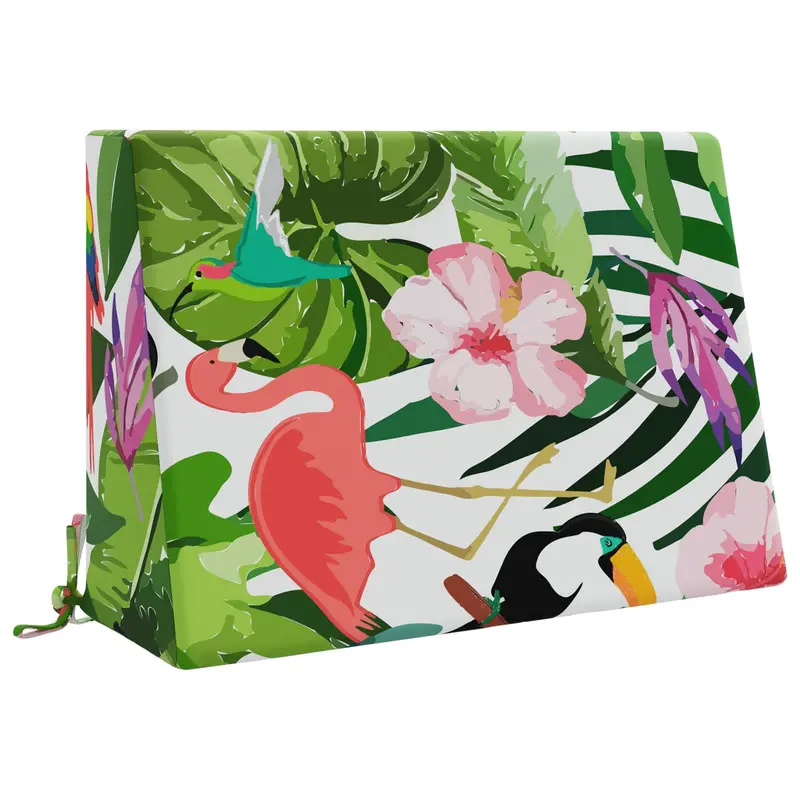 Vidaxl rugkussen soest 100% polyester meerkleurig 60 x 20 x 40 cm
