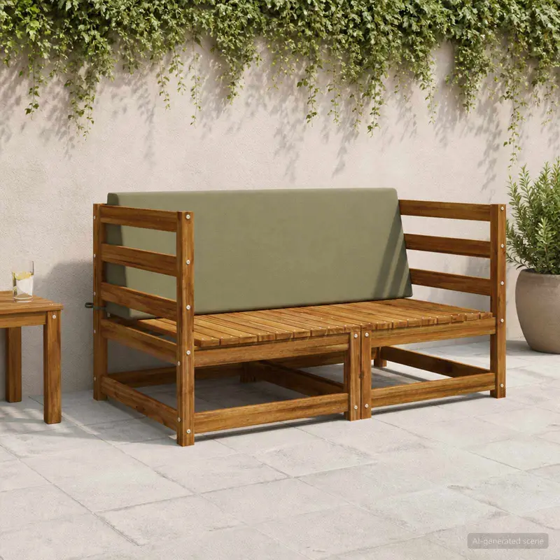 Vidaxl rugkussen soest 100% polyester olijfgroen 120 x 20 x 40 cm