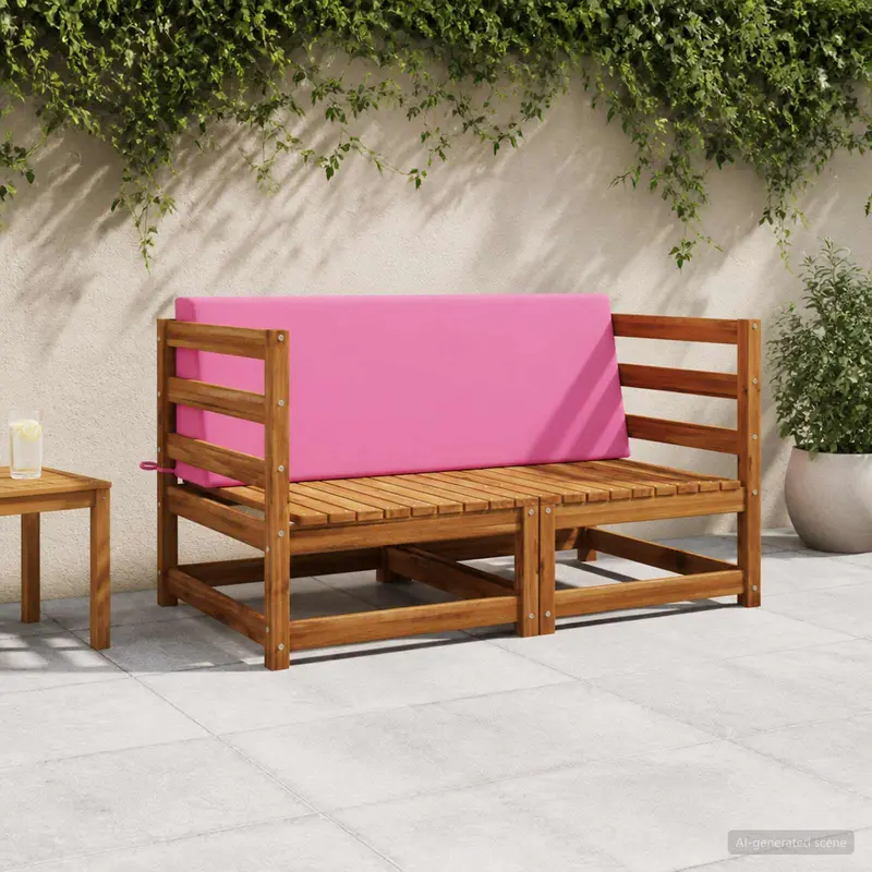 Vidaxl rugkussen soest 100% polyester roze 120 x 20 x 40 cm