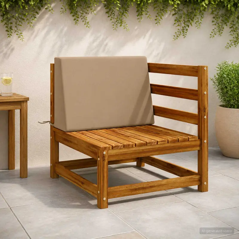 Vidaxl rugkussen soest 100% polyester taupe 60 x 20 x 40 cm