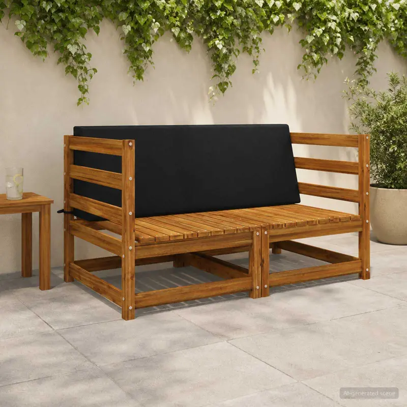 Vidaxl rugkussen soest 100% polyester zwart 120 x 20 x 40 cm