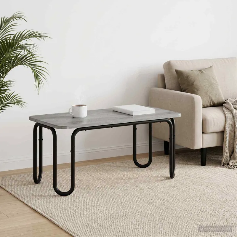 Vidaxl salontafel grijs sonoma 100 x 50 x 45 cm bewerkt hout