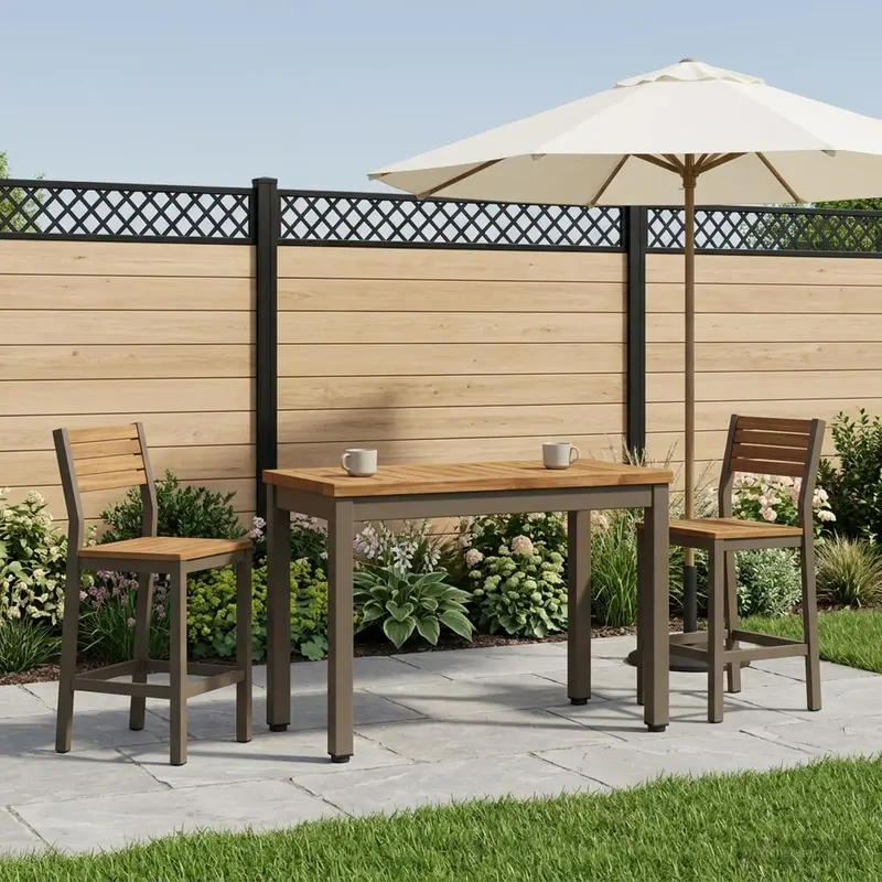 Vidaxl salontafel natuurlijk en koffie 60,5 x 30 x 36 cm