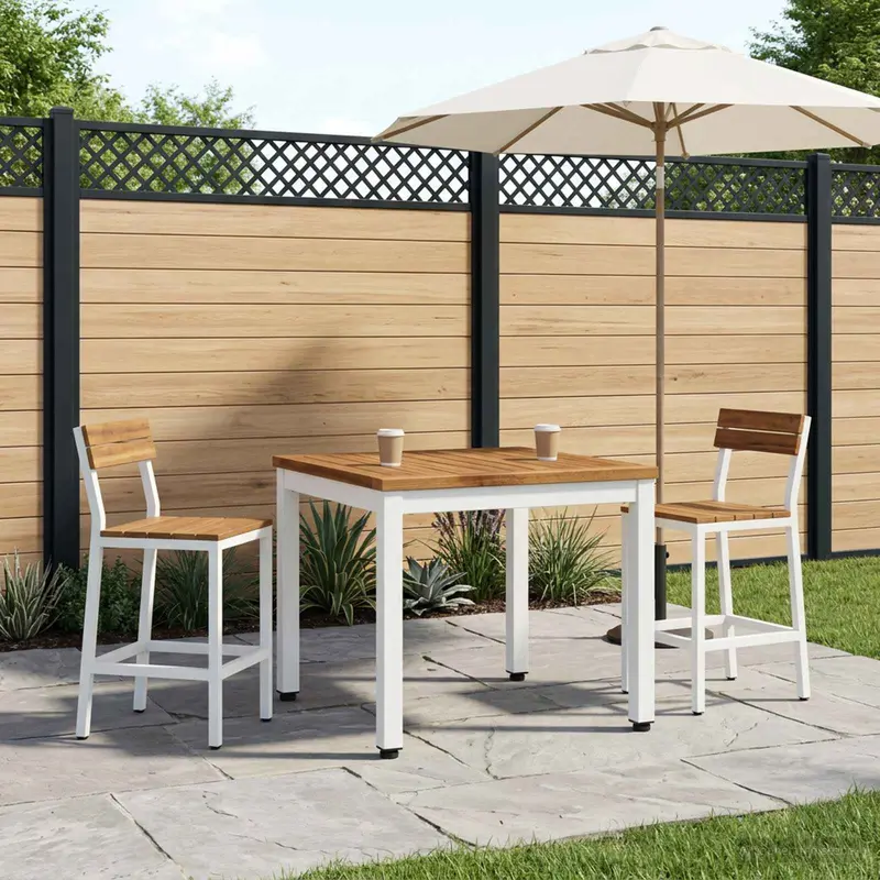 Vidaxl salontafel natuurlijk en wit 50 x 48,5 x 36 cm