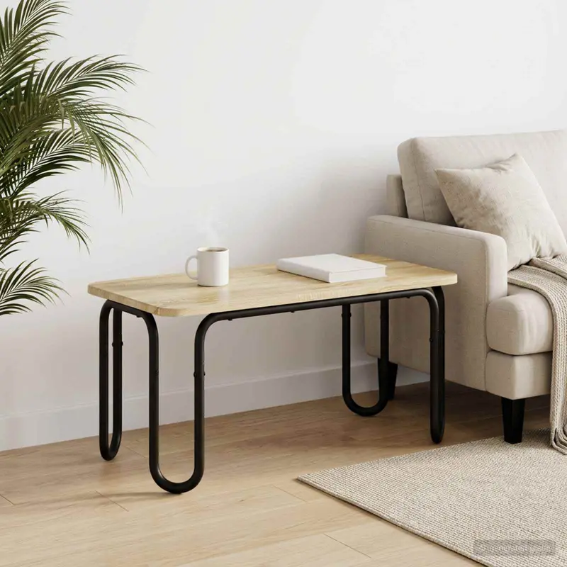 Vidaxl salontafel sonoma eiken 100 x 50 x 45 cm bewerkt hout