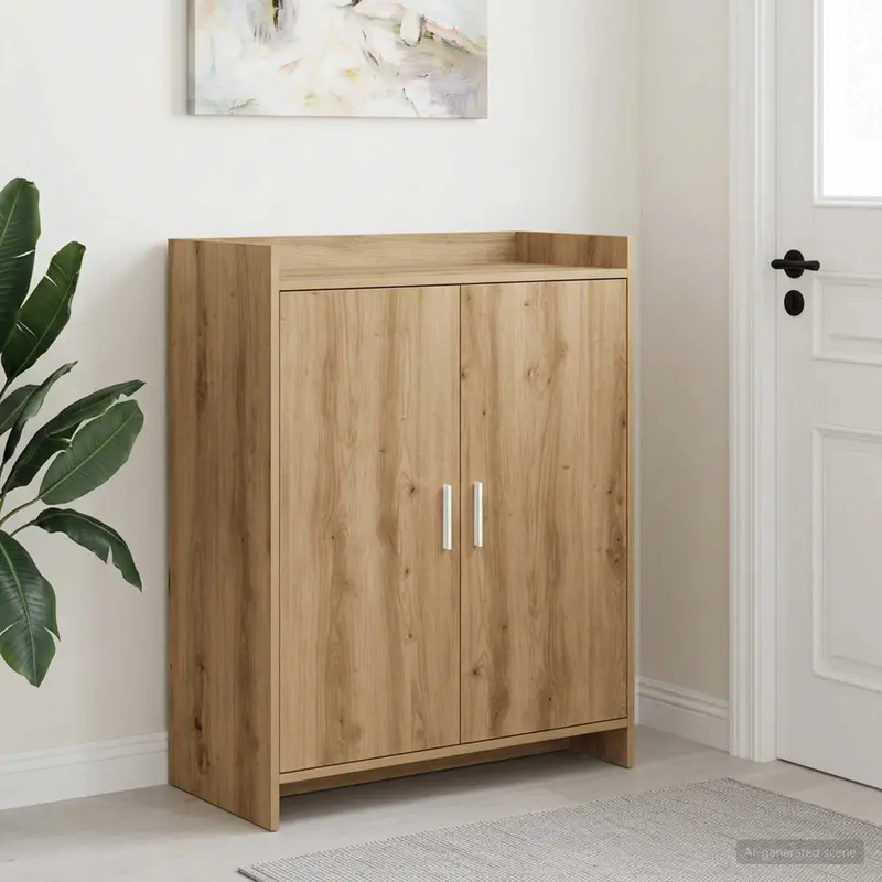 Vidaxl schoenenkast 73,5 x 36 x 92 cm bewerkt hout artisanaal eiken