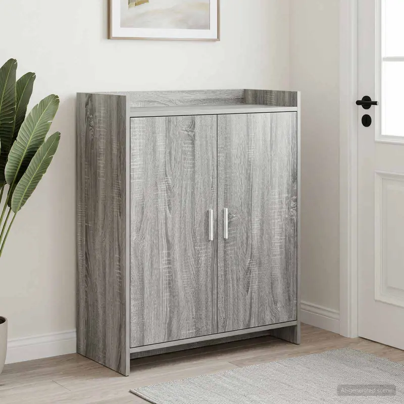 Vidaxl schoenenkast grijs sonoma 73,5 x 36 x 92 cm bewerkt hout