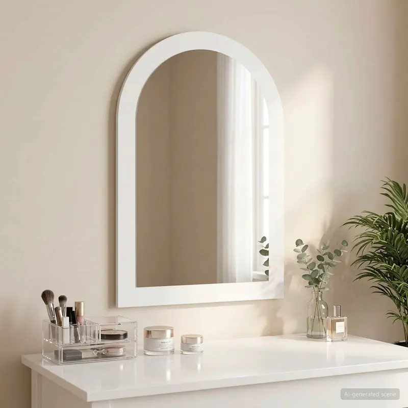 Vidaxl spiegel fauske wit 43 x 3,5 x 77 cm