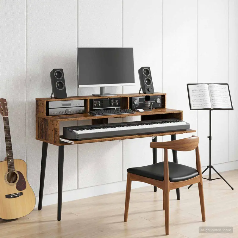 Vidaxl studiobureau oud hout 152 x 42,5 x 36 cm bewerkt hout