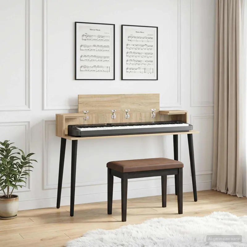 Vidaxl studiobureau sonoma eiken 152 x 36 x 19,5 cm bewerkt hout