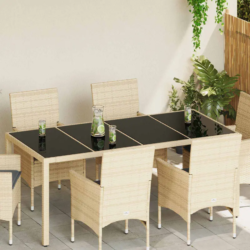Vidaxl tafelblad 4 st zwart glas