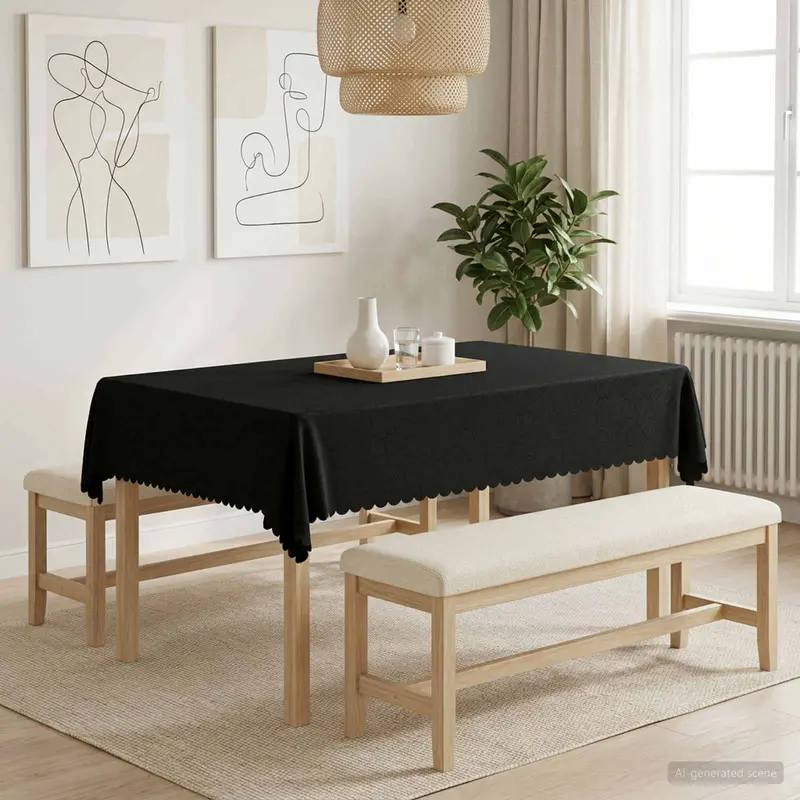Vidaxl tafelkleed 5 st rechthoekig donkergrijs 110 x 140 cm