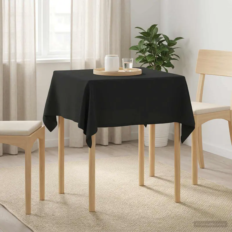 Vidaxl tafelkleed 5 st rechthoekig donkergrijs 140 x 140 cm polyester