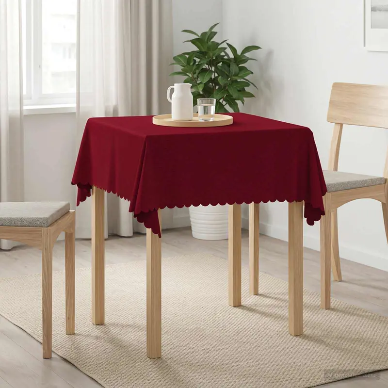 Vidaxl tafelkleed 5 st rechthoekig wijnrood 140 x 140 cm