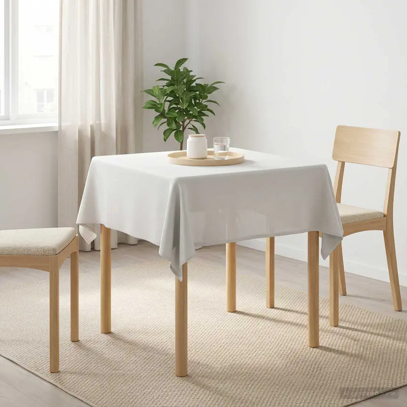 Vidaxl tafelkleed 5 st rechthoekig wit 140 x 140 cm