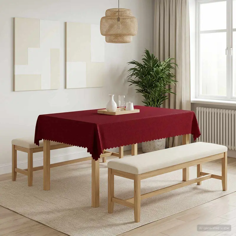 Vidaxl tafelkleed rechthoekig wijnrood 110 x 140 cm